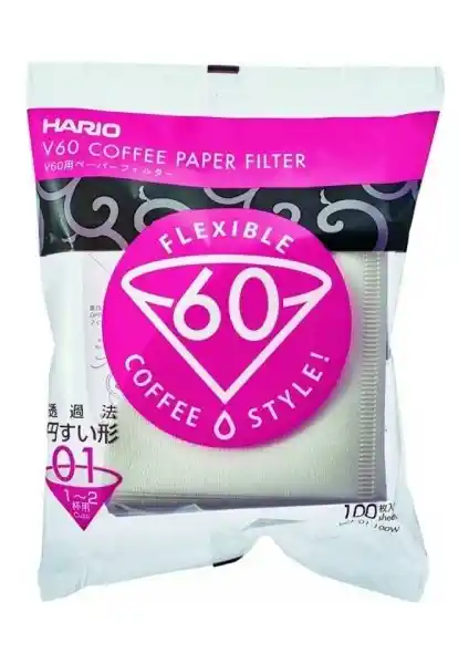 Hario V60 01 Dripper Kağıt Filtresi: Kaliteli ve Kontrollü Kahve Demleme İçin Uygun