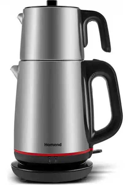 Homend Royaltea 1711h Inox Siyah Çay Makinesi: Yüksek Performanslı ve Dayanıklı Çay Demleme Cihazı