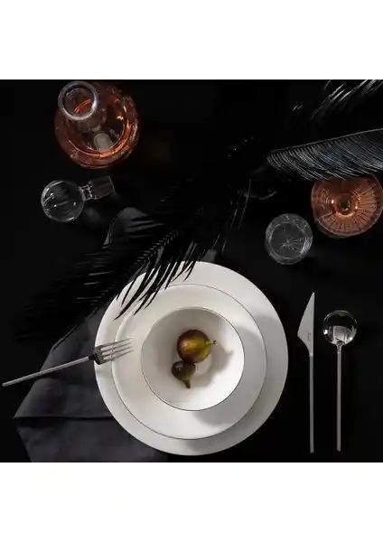 Jumbo Silva 61 Parça 12 Kişilik Porselen Yemek Takımı Şık ve Dayanıklı Tasarım