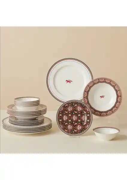 Karaca Agra 24 Parça 6 Kişilik Porselen Yemek Takımı Modern ve Şık Tasarımıyla Günlük ve Davetler İçin Uygun