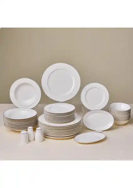 Karaca Bone Collection Lexi 53 Parça 12 Kişilik Yemek Takımı Estetik ve Dayanıklı Tasarım