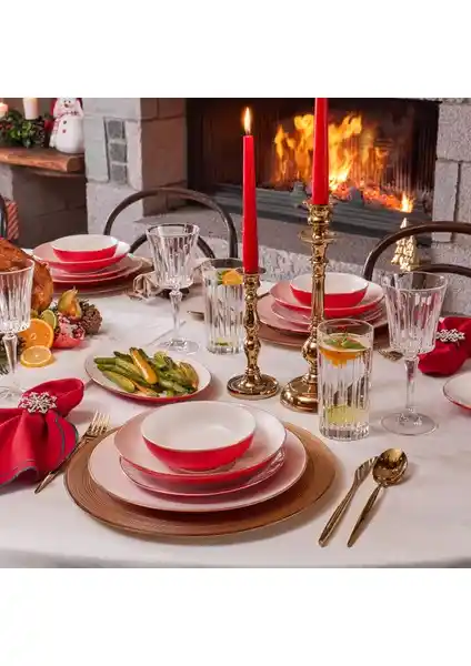 Karaca Bone Collection Noble 58 Parça 12 Kişilik Yemek Takımı Şık ve Dayanıklı Tasarım