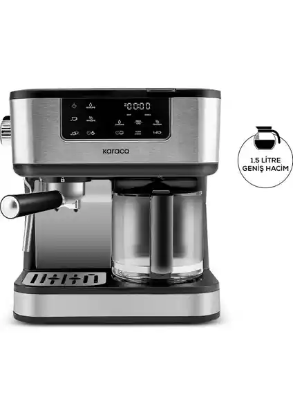 Karaca Coffee Art 2 In 1 Espresso ve Filtre Kahve Makinesi: Çok Fonksiyonlu ve Şık Tasarım