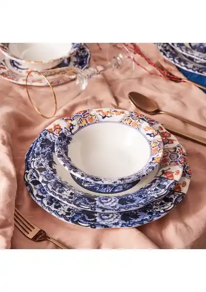 Karaca Liyana 24 Parça 6 Kişilik Porselen Yemek Takımı Estetik ve Dayanıklı Tasarım