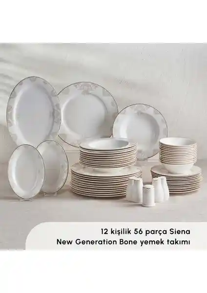 Karaca Siena 56 Parça 12 Kişilik Gold Porselen Yemek Takımı Şık ve Dayanıklı Tasarım