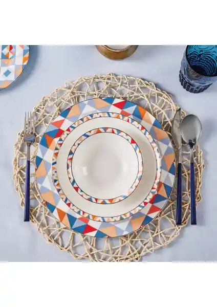 Karaca Stea 24 Parça Porselen Yemek Takımı 6 Kişilik şık ve dayanıklı tasarım