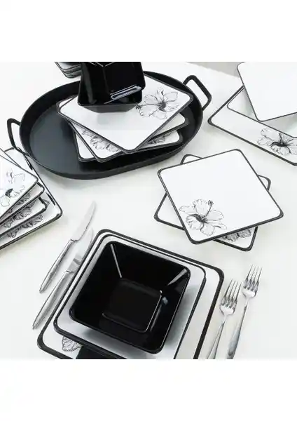 Keramika Lotus Yemek Takımı: Şık ve Fonksiyonel 24 Parçalık Seramik Seti