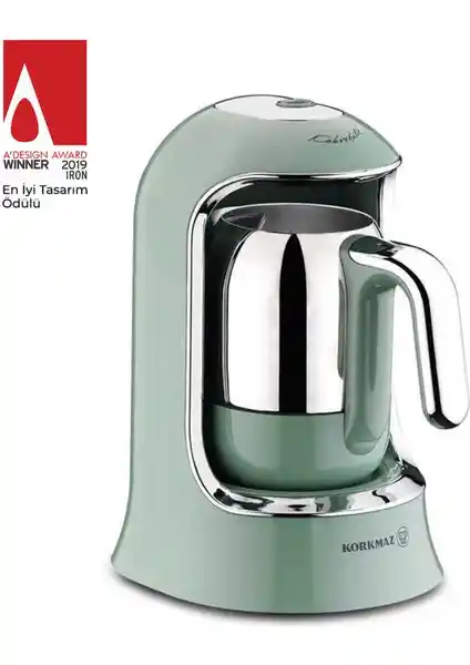 Korkmaz Kahvekolik Turkuaz Otomatik Kahve Makinesi ile Türk Kahvesinin Lezzetini Yenilikçi Teknolojiyle Yüksek Kalitede Deneyimleyin