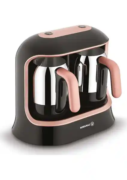 Korkmaz Kahvekolik Twin Otomatik Kahve Makinesi Rose Gold ile Pratik ve Şık Kahve Deneyimi