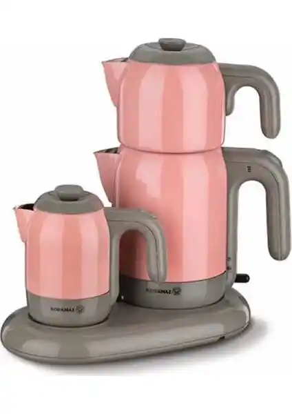 Korkmaz Mia PembeGri Çay Kahve Makinesi: Estetik ve Performansıyla Mutfaklar İçin Uygun