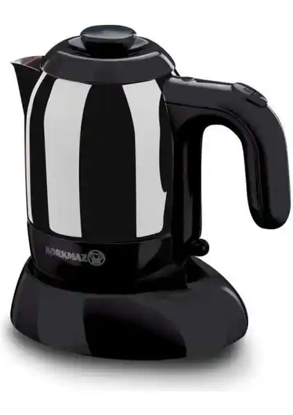 Korkmaz Mia Siyah Çelik Elektrikli Cezve ile Pratik ve Şık Kahve Deneyimi