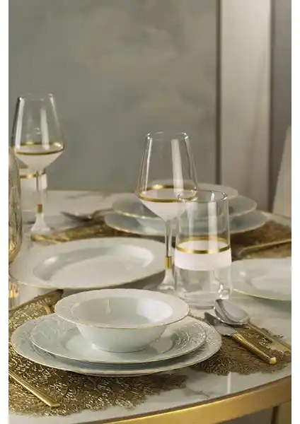 Kütahya Porselen Başak 51 Parça Yemek Takımı Estetik ve Fonksiyonellik İçin Uygun Bir Seçenektir