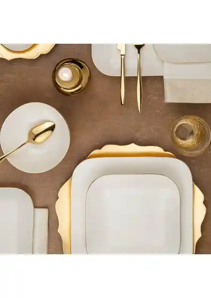 Kütahya Porselen Bone Minas 51 Parça Yemek Takımı Şık ve Dayanıklı Tasarım