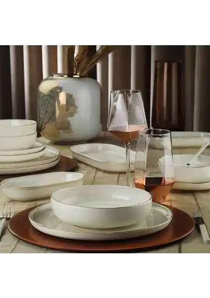 Kütahya Porselen Bone Moderna 26 Parça Şık ve Dayanıklı Yemek Takımı Özellikleri