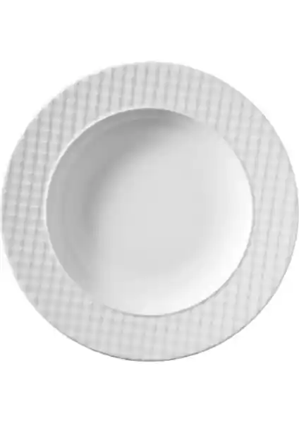 Kütahya Porselen Ekose 6 Adet Yemek Tabağı Seti Şıklık ve Fonksiyonellik Sunar