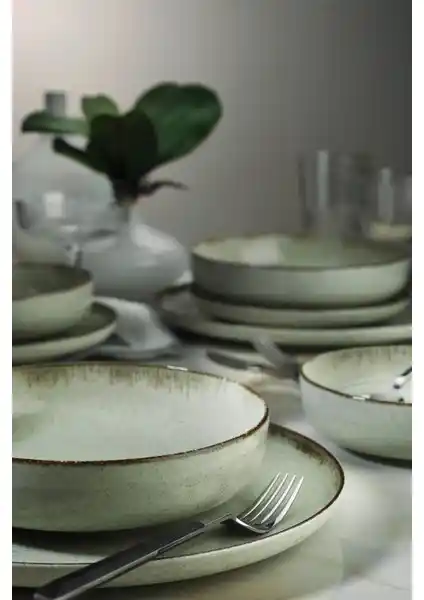 Kütahya Porselen Moderna 12 Parça Yemek Seti Şık ve Dayanıklı Modern Tasarım