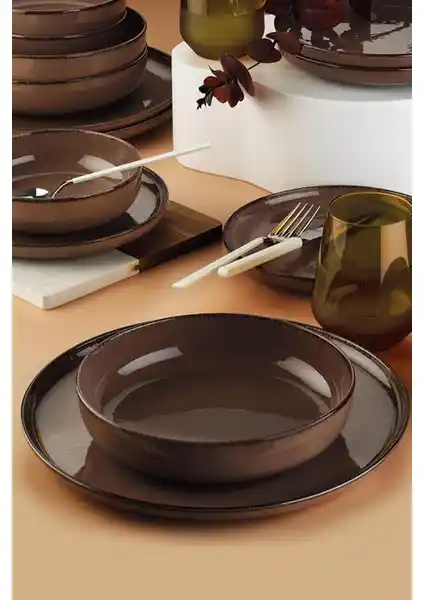 Kütahya Porselen Moderna Yemek Takımı: Şık ve Fonksiyonel 16 Parça Set