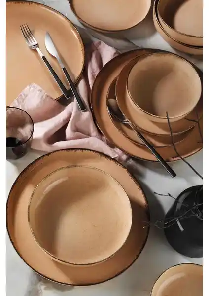 Kütahya Porselen Pearl Moderna 24 Parça Yemek Seti Yüksek Kalite ve Estetikle Sofralarınıza Zarafet Katar