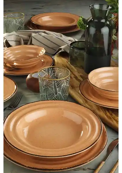 Kütahya Porselen Pearl Tuana 24 Parça Yemek Seti Şık ve Dayanıklı Tasarım