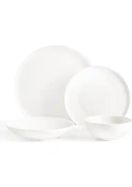Madame Coco Mirage 6 Kişilik Beyaz Yemek Takımı Estetik ve Fonksiyonellik Sunar