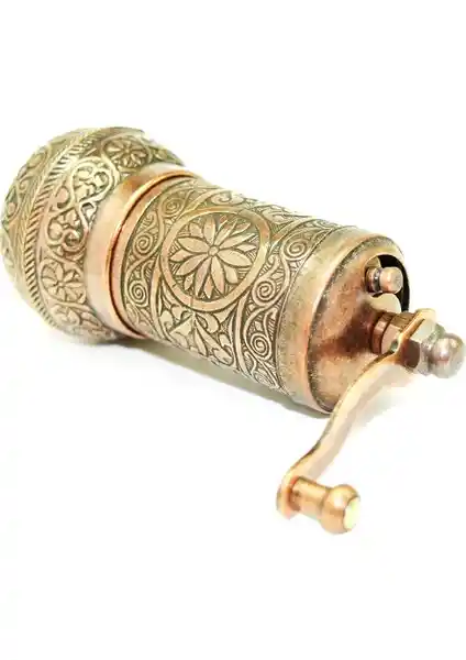 Pologift Döküm Bakır Dekoratif Kahve ve Baharat Öğütücü Mutfak İçin Estetik ve Kullanışlı Tasarım