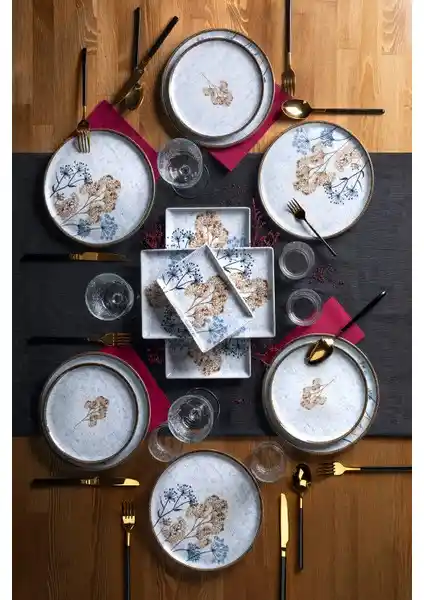 Porland Çisem Serisi 18 Parça Kahvaltı ve İkram Takımı Şıklık ve Dayanıklılık Sunar