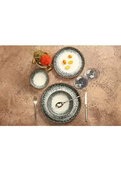 Porland Re-gen Ontario Porselen Yemek Takımı 24 Parça Modern ve Dayanıklı Tasarım