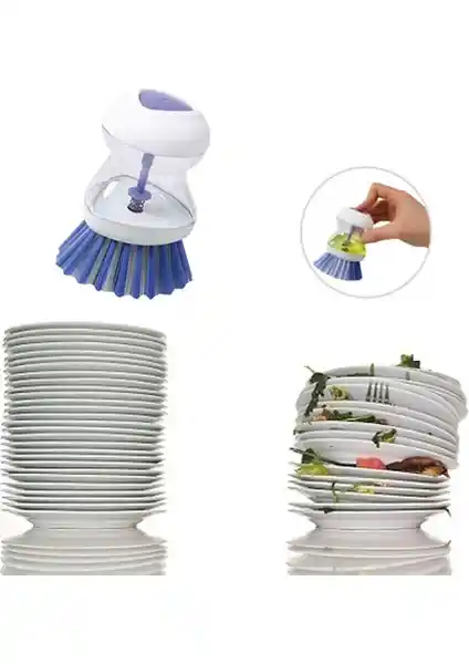 Pratik Deterjan Hazneli Bulaşık Fırçası ile Mutfakta Kolay ve Etkili Temizlik Çözümü