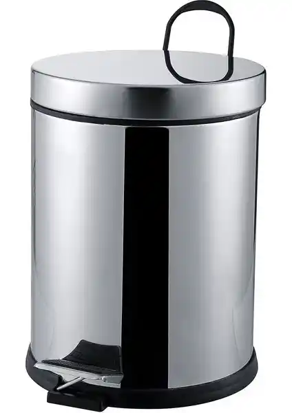 Primera 5 Litre Pedallı Çöp Kovası Krom ile Modern ve Pratik Atık Yönetimi Çözümü