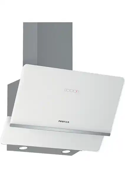 Profilo DVK6J621 Beyaz Cam Yüzey Duvar Tipi Davlumbaz Modern ve Şık Tasarım