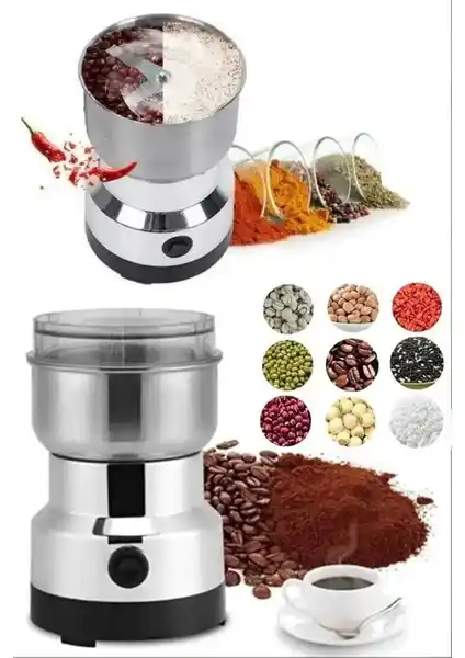 Rosemor Elektrikli Çelik Kahve ve Baharat Öğütücü: Dayanıklı ve Çok Fonksiyonlu Mutfak Aleti