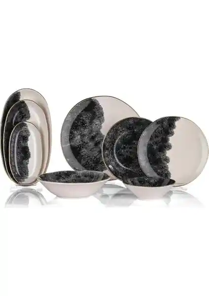 Schafer Haze 55 Parça Porselen Yemek Takımı Şıklık ve Fonksiyonellik Sunar