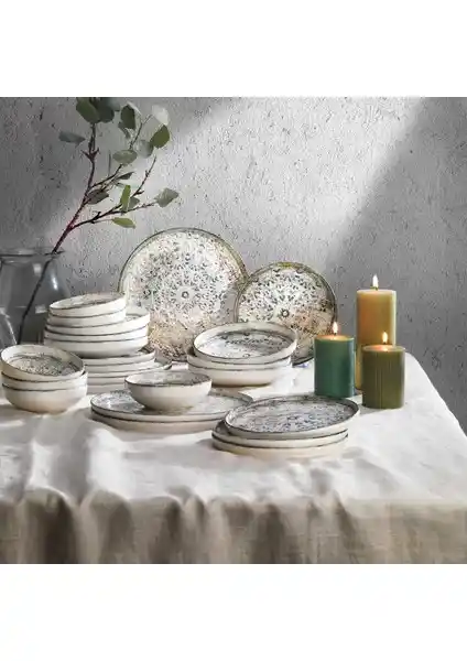 Schafer Vita 24 Parça Yeşil Porselen Yemek Takımı Estetik ve Fonksiyonellik