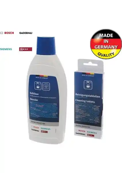 Siemens Kahve Espresso Makinesi Bakım Seti Temizlik ve Kireç Çözümünde Etkili Çözüm