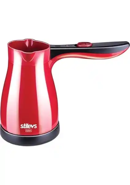 Stilevs Sadem Türk Kahve Makinesi Kırmızı ve Siyah Tasarımıyla Şık ve Pratik Kullanım