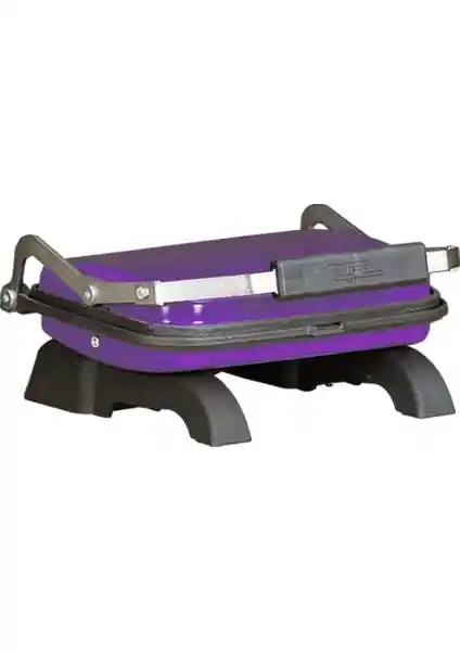Tuğra Döküm Ev Tipi Tost Makinesi Mor Renkli Dayanıklı ve Pratik Kullanım