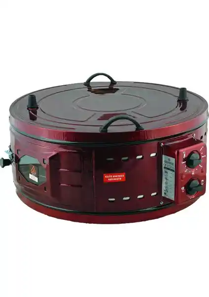 Uğur Aile Boyu Yuvarlak Tek Tepsili Emaye Davul Fırın - Geniş Hacim ve Yüksek Performanslı