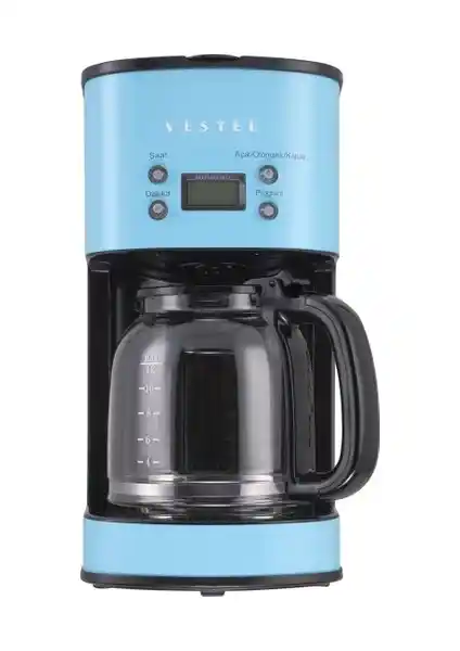 Vestel Retro Filtre Kahve Makinesi Düş Mavisi ile Şık ve Fonksiyonel Kahve Deneyimi
