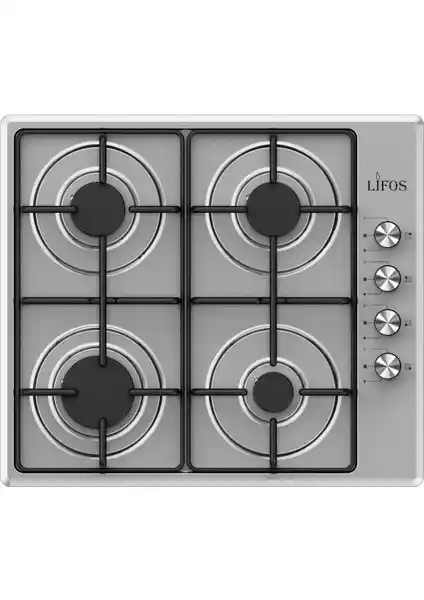 Arnell Lifos 4’lü Inox Set Üstü Gazlı Ocak Modern ve Fonksiyonel Mutfak Çözümü