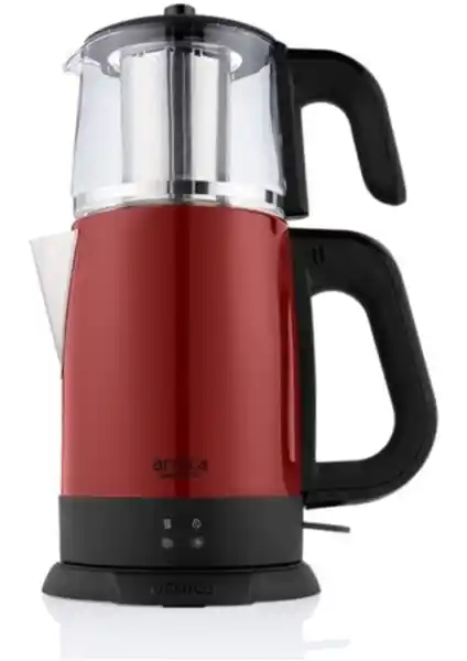 Arnica IH33204 Demli Stil Kırmızı Cam Çay Makinesi: Estetik ve Performans Bir Arada