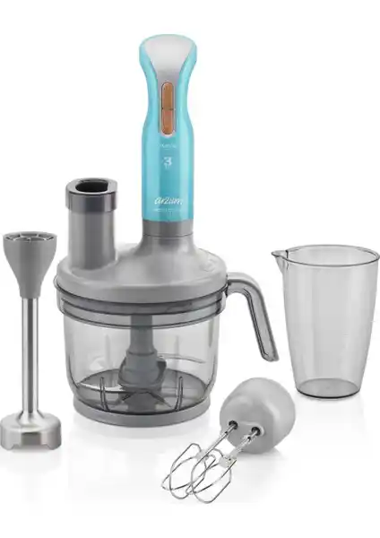 Arzum AR1048 Prostick 1500 Çubuk Blender Seti: Yüksek Performans ve Çok Fonksiyonlu Kullanım