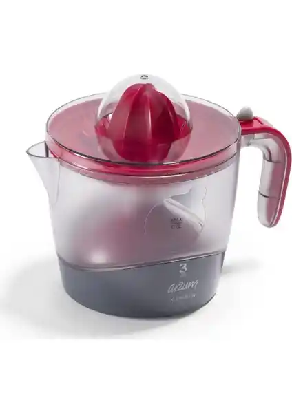 Arzum AR1059 Klemantin Narenciye Sıkacağı Kırmızı Renkli Pratik ve Şık Mutfak Aleti