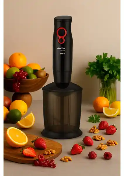 Awox Barmix 3 İn 1 1000 Watt Çelik Uçlu Blender Seti: Çok Fonksiyonlu ve Güçlü Mutfak Aleti