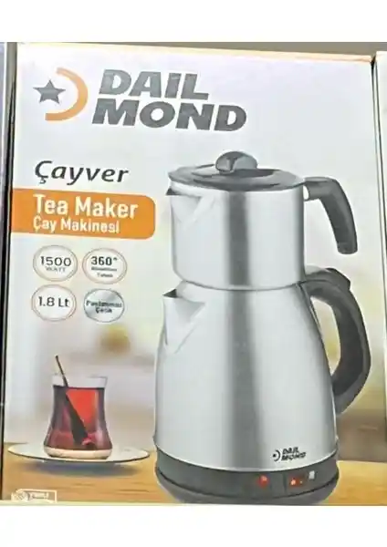 Dailmond 1500W Çay Makinesi Modern Tasarım ve Güçlü Performans Sunar
