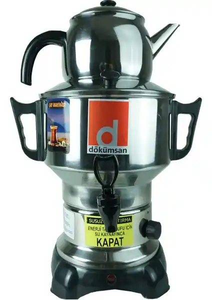 Dökümsan 3.5 Litre Serkani Semaver: Dayanıklı ve Fonksiyonel Su Isıtıcı