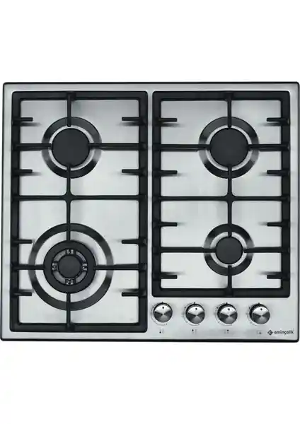 Eminçelik Ec-Ah 3440 Sw X60 Dng Inox Ankastre Ocak: Modern ve Güvenli Mutfak Çözümü