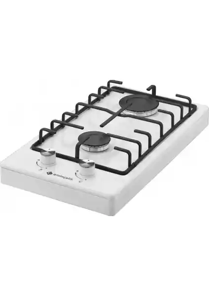 Eminçelik SH 4120 WE30 Emaye Beyaz Domino Ocak Modern ve Güvenilir Mutfak Seçeneği