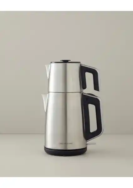 English Home CMK 6010 Inox Çay Makinesi ve Kettle Siyah-Krom: Modern ve Fonksiyonel Tasarım