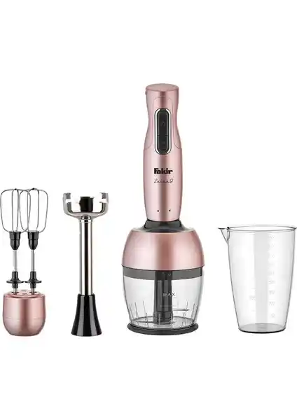 Fakir Lucca Q Rose 1000 W Blender Seti: Şık Tasarım ve Yüksek Performanslı Mutfak Aleti