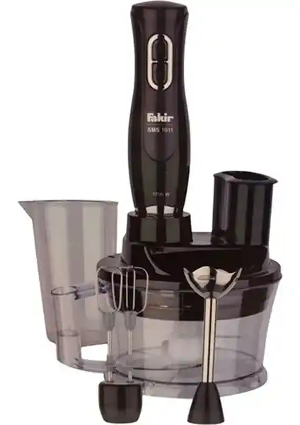 Fakir SMS 1011 Siyah Blender Seti: Güçlü Performans ve Çok Fonksiyonluluk Özelliği